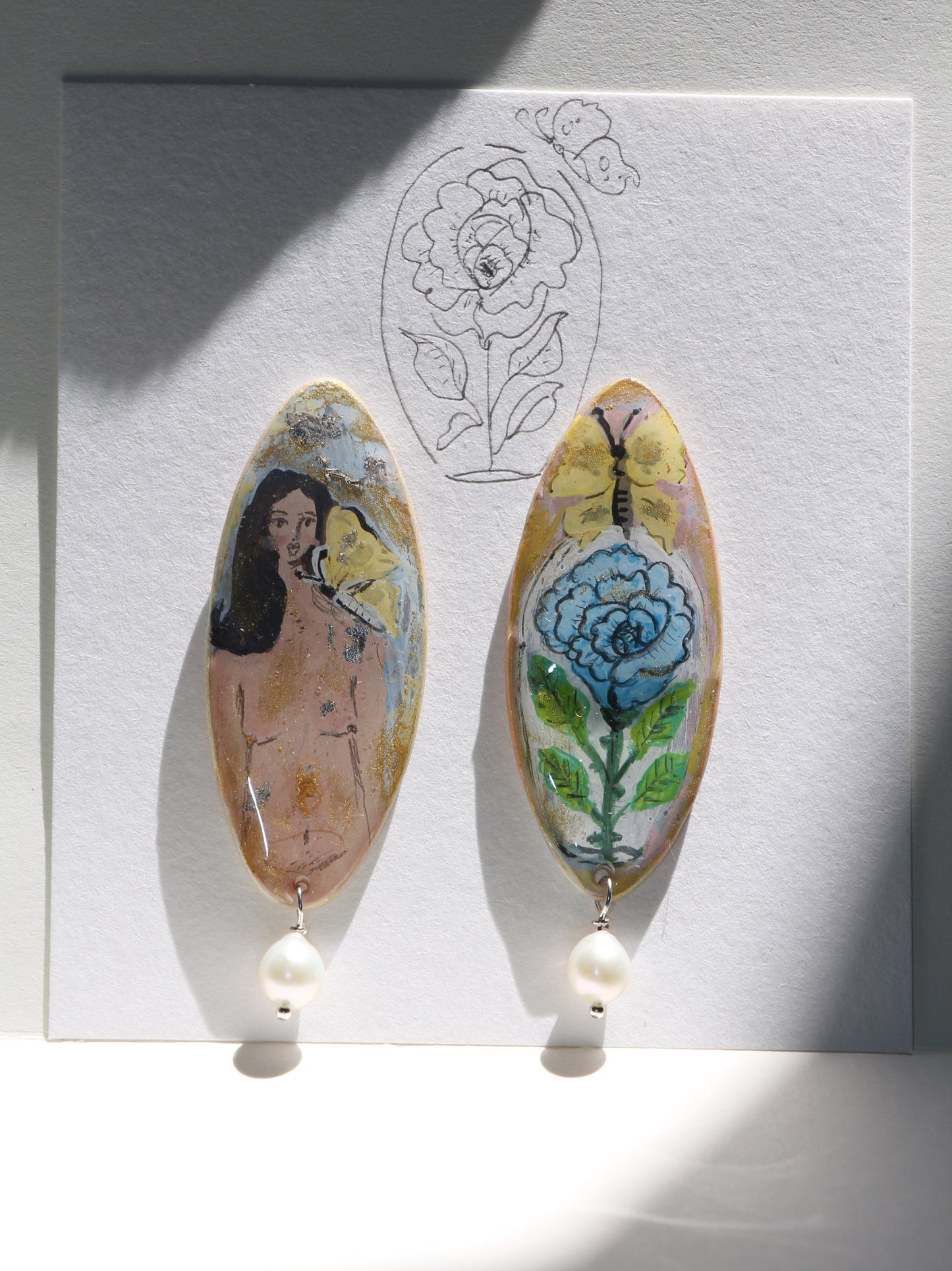 Butterfly & Blue Rose